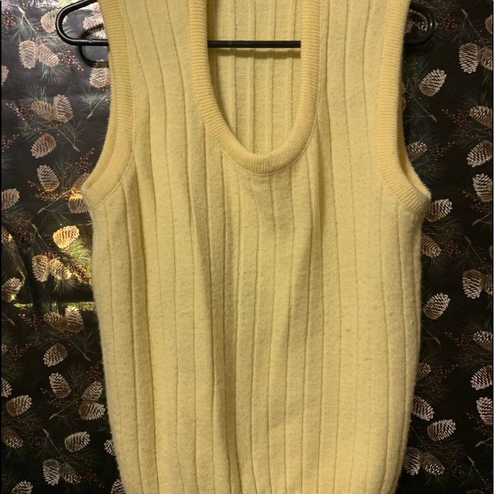 Men’s Sweater Vest - Lg. Yellow  - $12